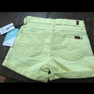 Girls 7 For All Mankind Soft Denim Shorts Size 14